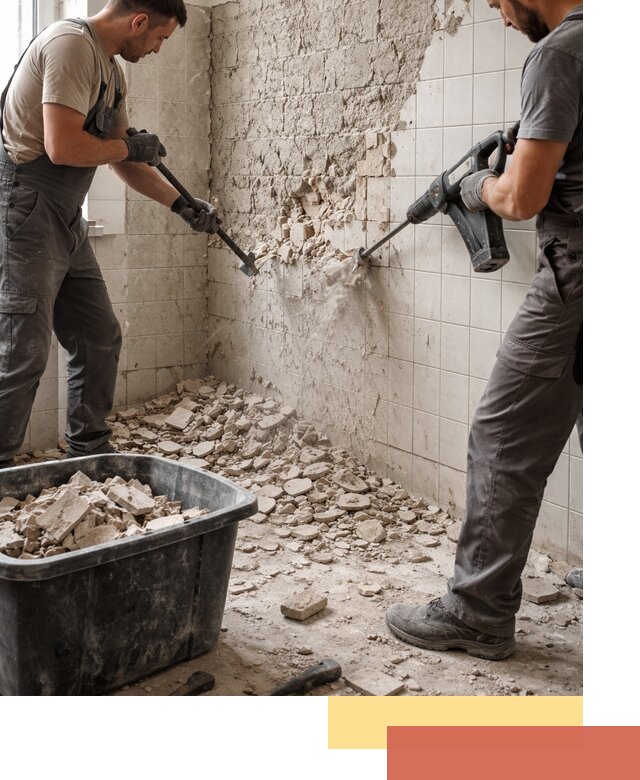 Демонтаж плитки со стен в Ижевске быстро и аккуратно