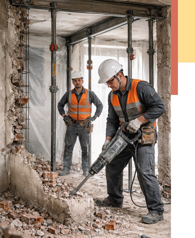 Снос несущих стен в Ижевске от 10647 руб. — демонтаж несущей стены под ключ | ОТДЕЛОЧНИК-Жвс