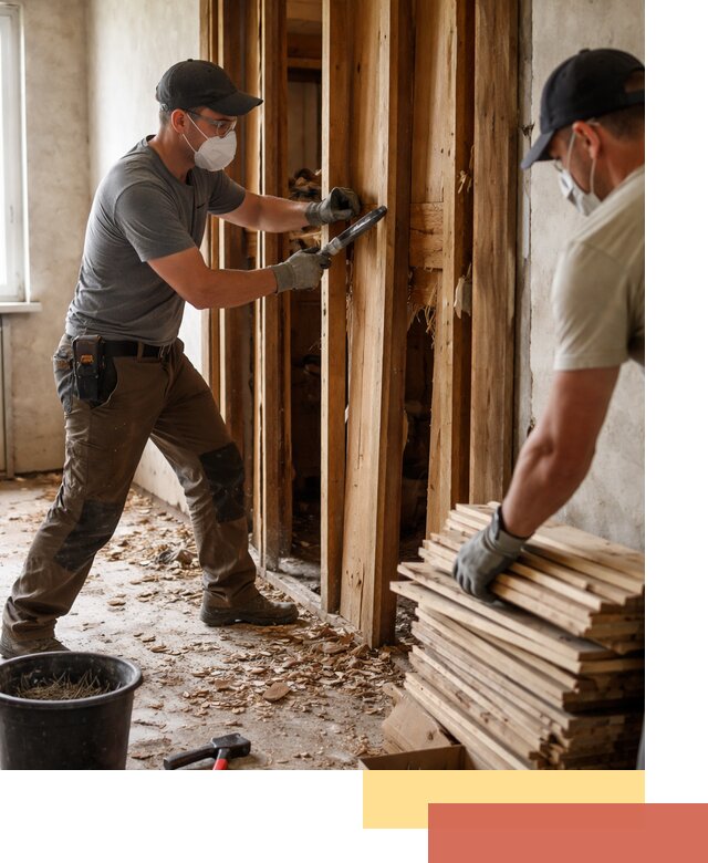 Демонтаж деревянных перегородок в Ижевске быстро и аккуратно