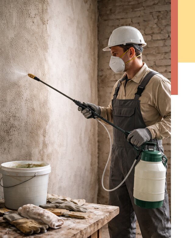 Антисептическая обработка стен в Ижевске от 1246 руб. — быстро и недорого | ОТДЕЛОЧНИК-Жвс