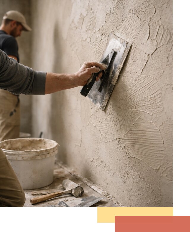 Фактурная штукатурка стен в Ижевске — монтаж, отделка, реставрация