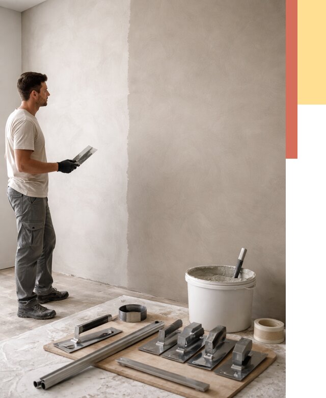 Нанесение микроцемента на стены в Ижевске от 3324 руб./м2 под ключ | ОТДЕЛОЧНИК-Жвс