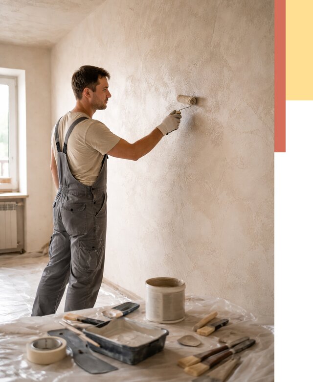 Нанесение лессирующей краски по декоративке в Ижевске от 1818 руб. | ОТДЕЛОЧНИК-Жвс