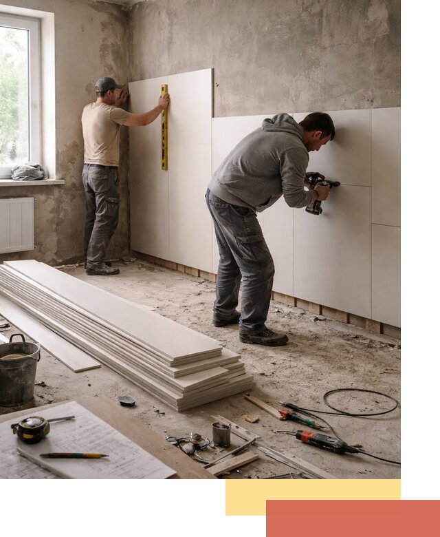 Монтаж ПВХ панелей на стены в Ижевске качественно и быстро