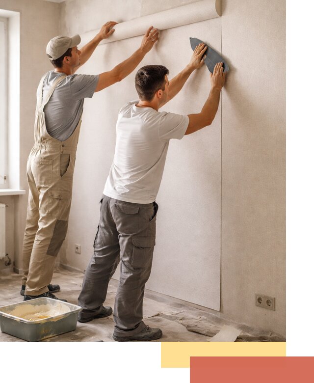 Поклейка виниловых обоев в Ижевске профессионально и качественно