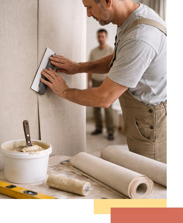 Поклейка текстильных обоев в Ижевске профессионально и аккуратно