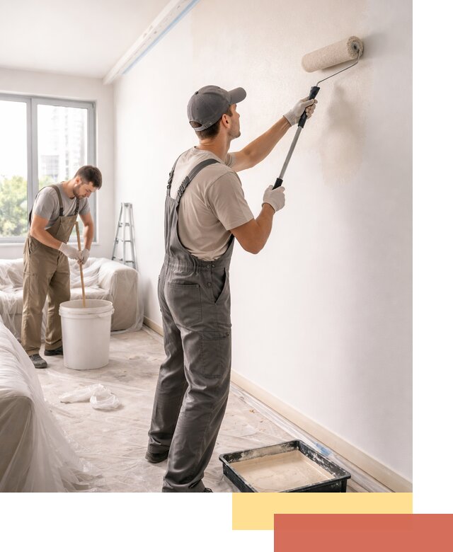 Покраска стен в офисе в Ижевске — быстрый и качественный ремонт