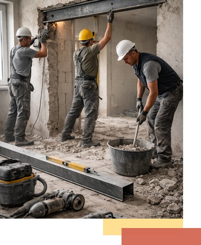 Создание проемов в стенах и несущих конструкциях в Ижевске