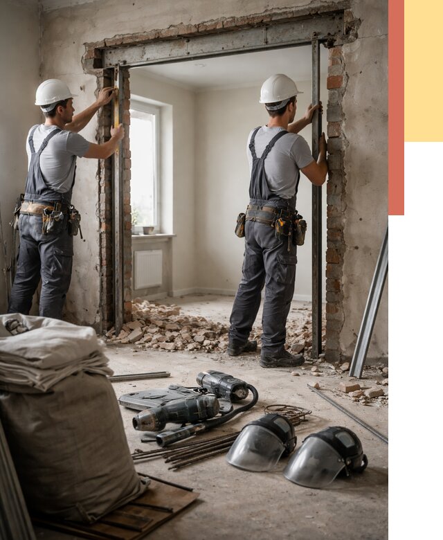 Расширение дверного проема в Ижевске от 12984 руб. под ключ | ОТДЕЛОЧНИК-Жвс