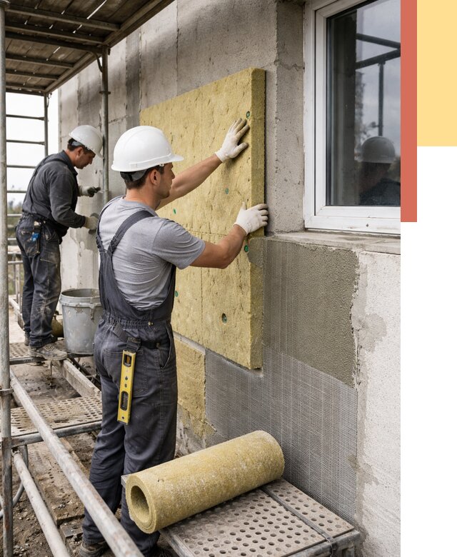 Утепление стен в Ижевске от 4466 руб. под ключ — быстро и недорого | ОТДЕЛОЧНИК-Жвс