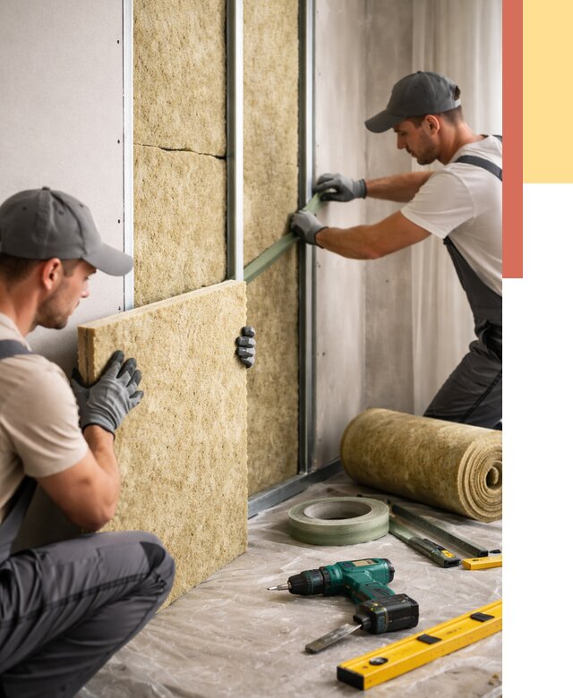 Шумоизоляция стен в Ижевске под ключ от 1922 руб. | ОТДЕЛОЧНИК-Жвс