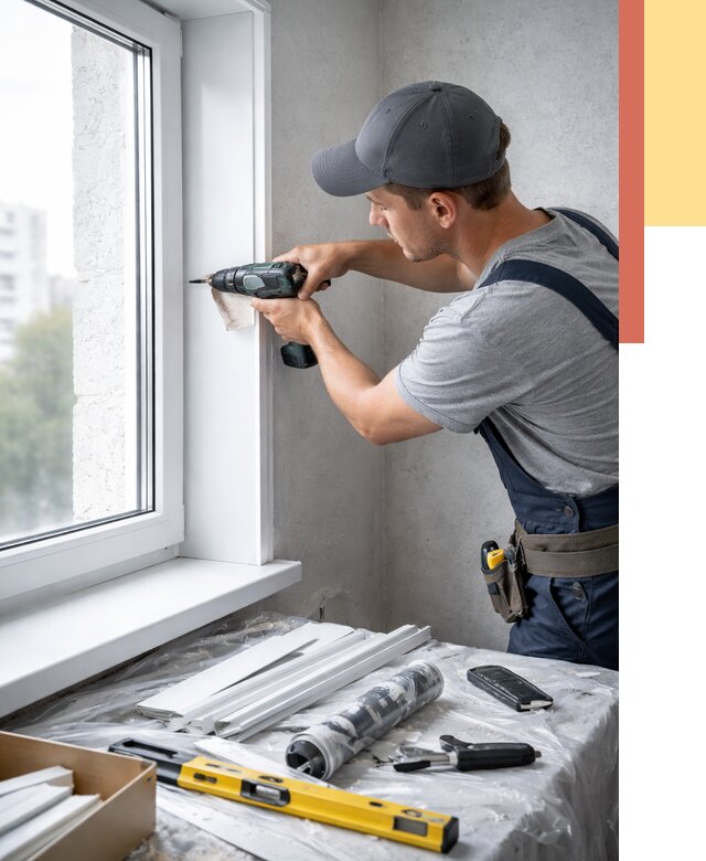 Установка пластиковых откосов в Ижевске от 2337 руб. | ОТДЕЛОЧНИК-Жвс монтаж, быстро и недорого