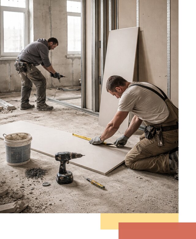 Кладка перегородок из ПГП под ключ в Ижевске