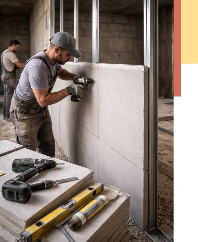 Кладка влагостойких перегородок ПГП в Ижевске от 1246 руб. под ключ | ОТДЕЛОЧНИК-Жвс