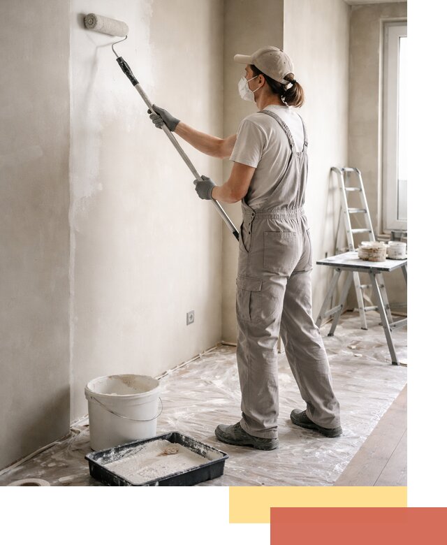 Покраска перегородок из гипсокартона в Ижевске качественно и недорого