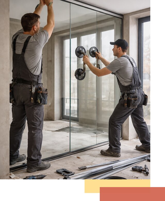 Цельностеклянные перегородки под ключ в Ижевске