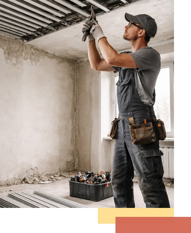 Демонтаж реечного потолка в Ижевске быстро и аккуратно