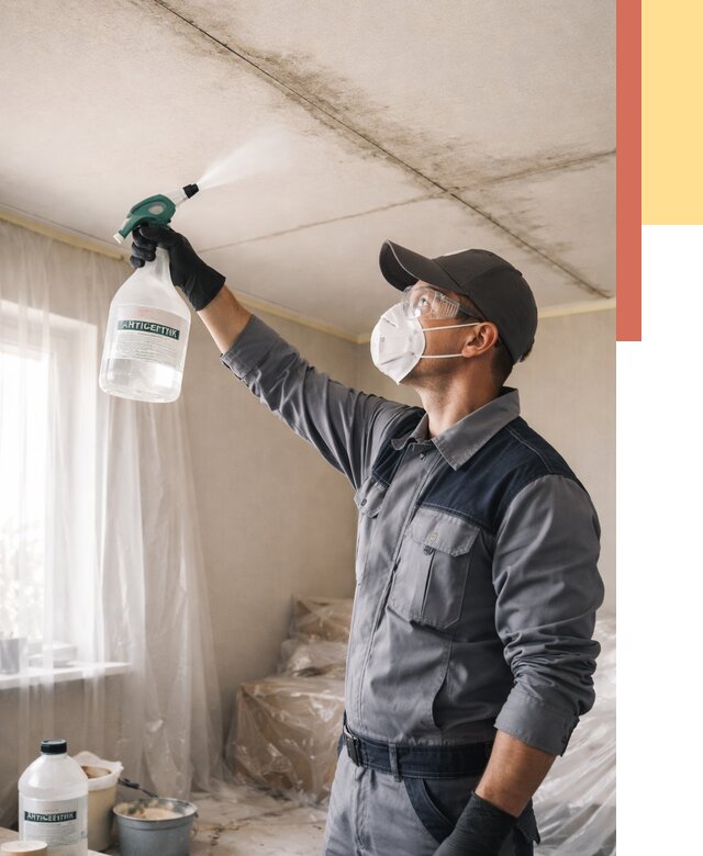 Антисептическая обработка потолка в Ижевске от 2597 руб. | ОТДЕЛОЧНИК-Жвс