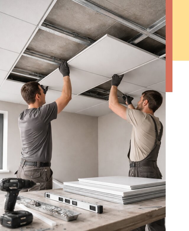 Монтаж кассетного потолка в Ижевске от 4674 руб/м2 — установка и сборка | ОТДЕЛОЧНИК-Жвс