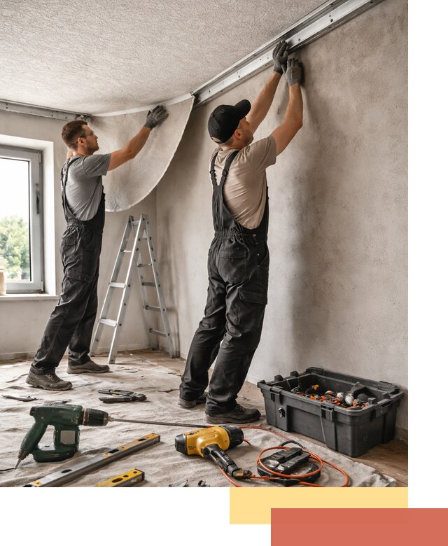 Монтаж фактурного натяжного потолка в Ижевске качественно и быстро