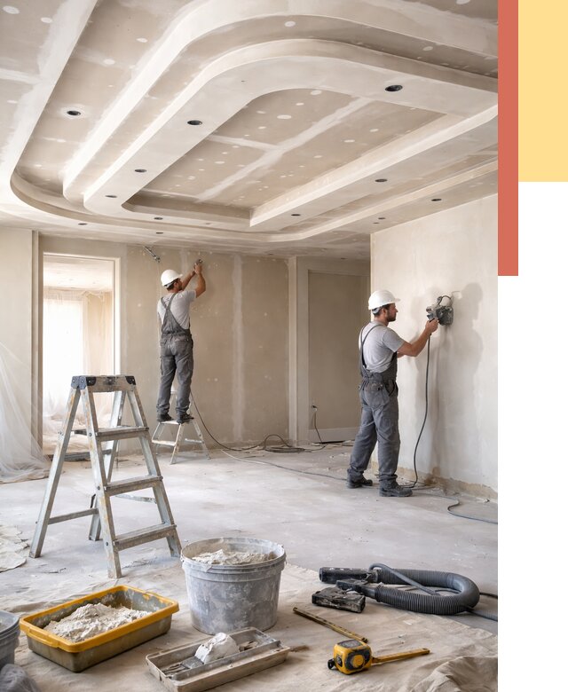 Многоуровневый потолок из гипсокартона в Ижевске от 779 руб. под ключ | ОТДЕЛОЧНИК-Жвс