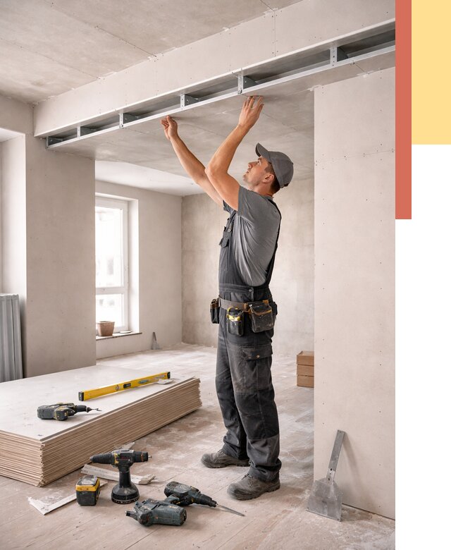 Потолок из гипсокартона с нишей в Ижевске от 1298 руб. под ключ | ОТДЕЛОЧНИК-Жвс