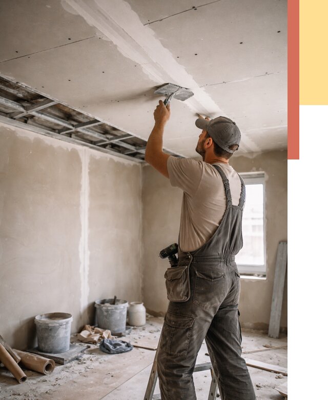 Ремонт потолка из гипсокартона в Ижевске от 675 руб./м² — быстро и недорого | ОТДЕЛОЧНИК-Жвс