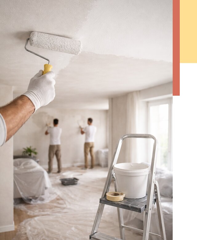 Покраска потолка акриловой краской в Ижевске от 2597 руб. | ОТДЕЛОЧНИК-Жвс