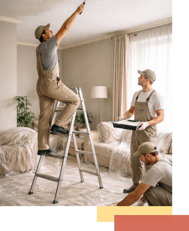 Покраска потолков акриловой краской в Ижевске качественно и быстро