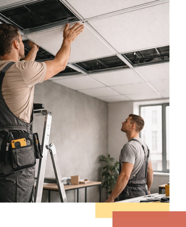 Монтаж потолочной плитки в Ижевске качественно и в срок