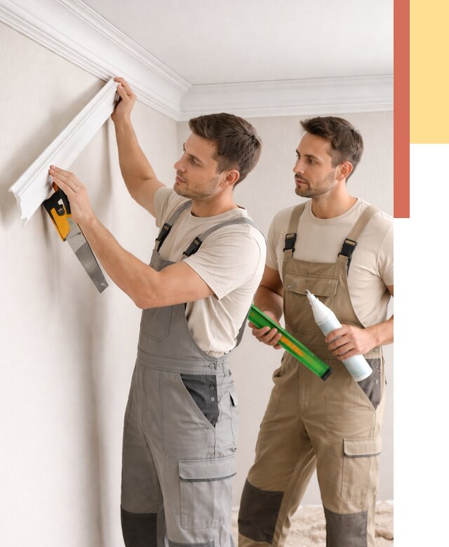 Монтаж потолочного плинтуса в Ижевске от 2389 руб. — быстро и недорого | ОТДЕЛОЧНИК-Жвс