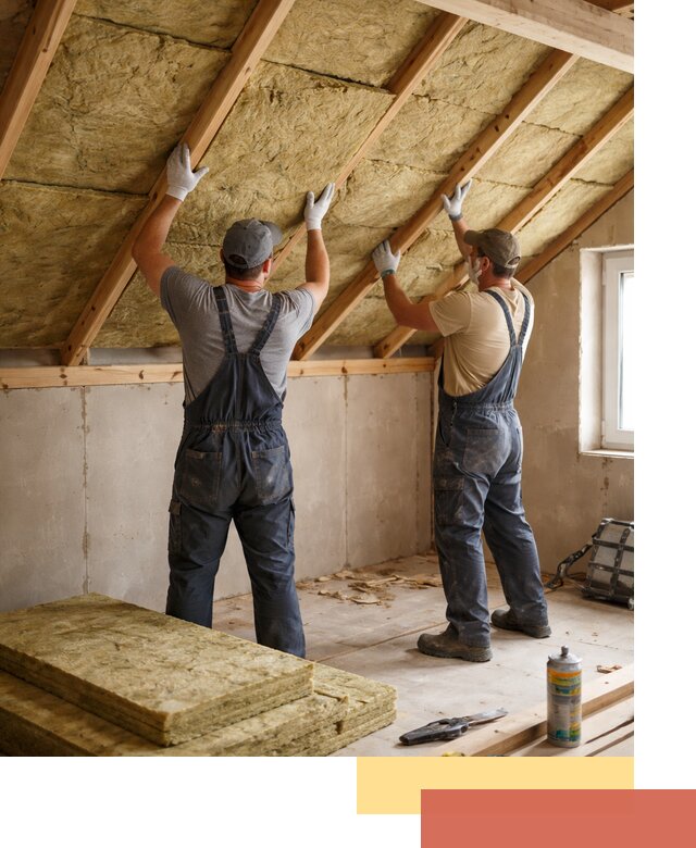 Утепление потолка минеральной ватой в Ижевске